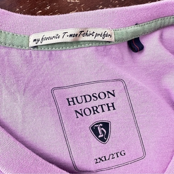 Hudson North T-shirt Short Sleeve in Mauve Size 2XL - Picture 3 of 3